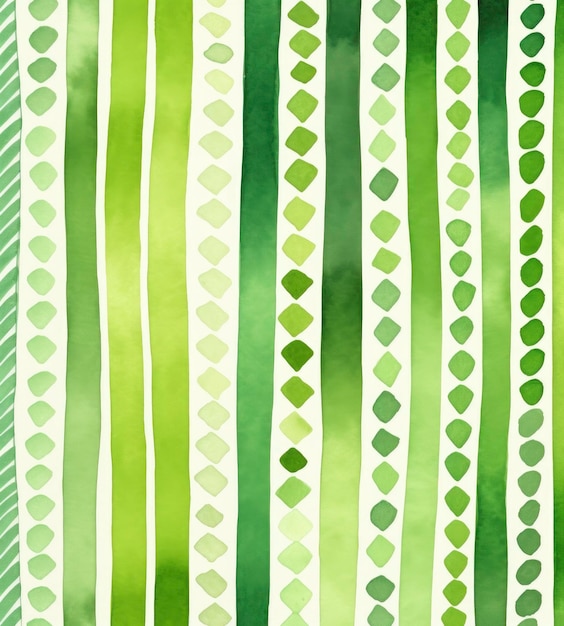 Photo artistic watercolor designs with green color theme background in the style of dotted multiple bold lines playful shape