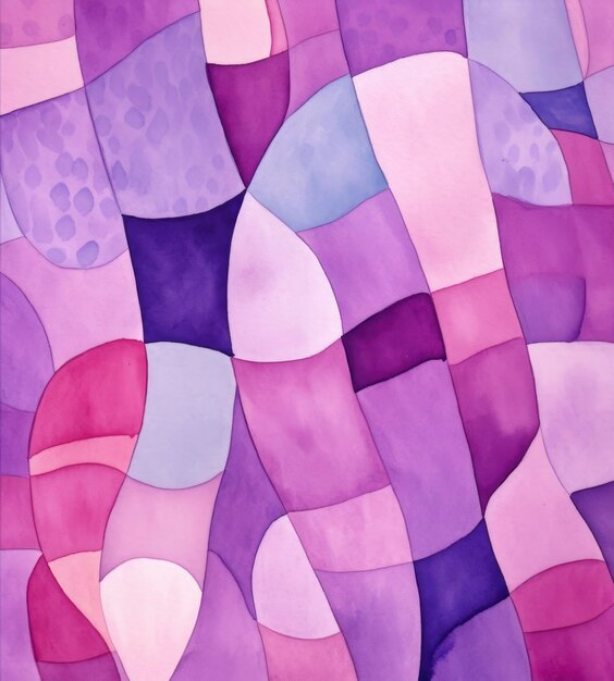Artistic watercolor designs with purple color theme