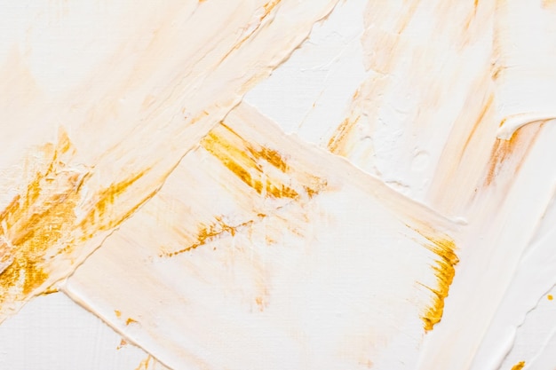 Artistieke abstracte textuur achtergrond gouden acrylverf penseelstreek getextureerde inkt olie splash als print achtergrond voor luxe vakantie merk flatlay banner ontwerp
