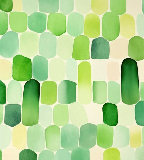 Foto artistieke aquarelontwerpen met groene achtergrond in de stijl van gestreepte meerdere vetgedrukte lijnen speelse vorm