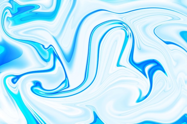 the artistry of color and movement in abstract blue and white liquid paint swirls background stock photo