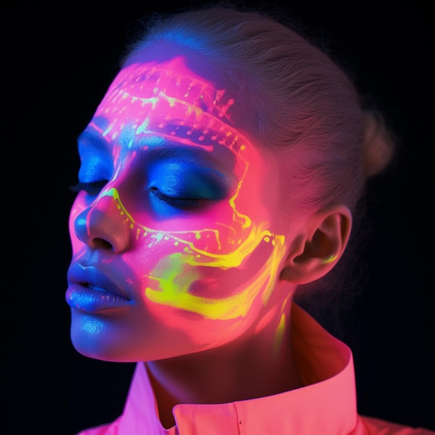 The artistry of neons luminous palette
