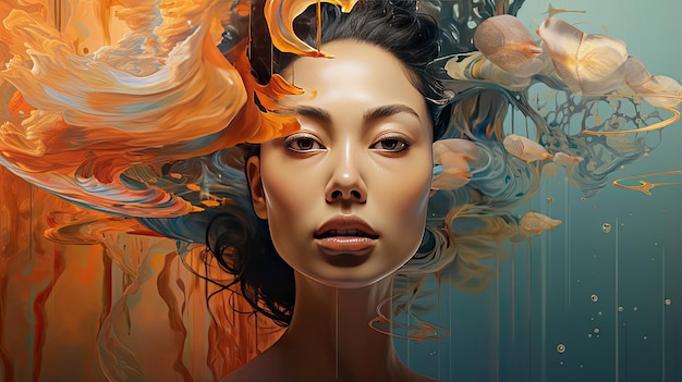 Artists collaborating with AI to create stunning imaginative artworks