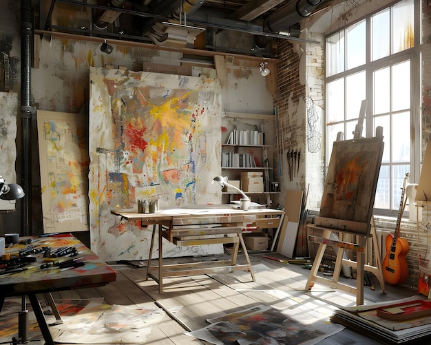 Artists loft canvas of dreams creativitys mess and beauty