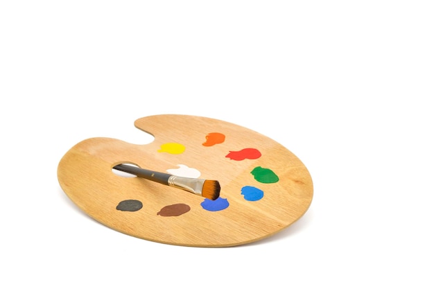 Artists Palette and Brush