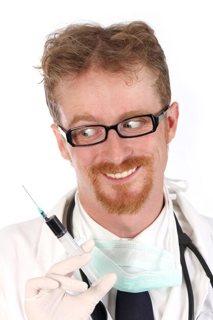 arts met injectie