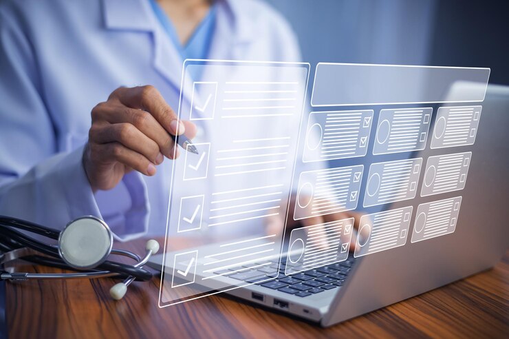 Arts vinkje voor gezondheid checklist concept gezonde checklist