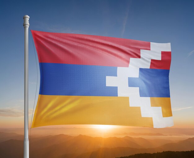 Artsakh flag pole