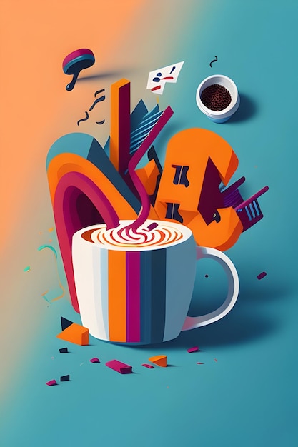 Artwork for cup of coffe