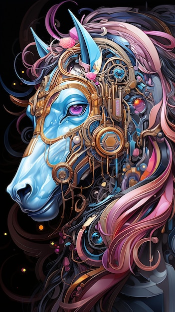 artwork in the style of animal futurism