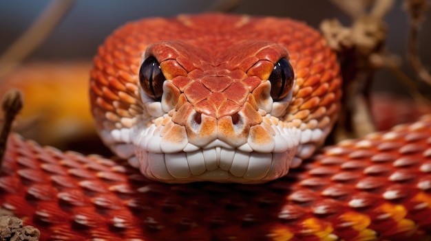 Aruba Rattlesnake Get up close with the critically endangered venomous pitviper species coiled and alert with its forked tongue out A rare glimpse of Aruba's biodiversity