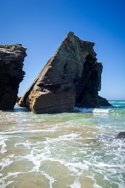 As Catedrais beach Beach of the Cathedrals Galicia Spain