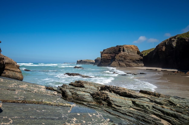 As Catedrais beach Beach of the Cathedrals Galicia Spain