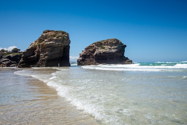 As catedrais strand strand van de kathedralen galicië spanje