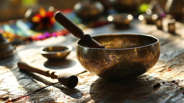 As the singing bowl therapy comes to an end the person feels a sense of deep gratitude and