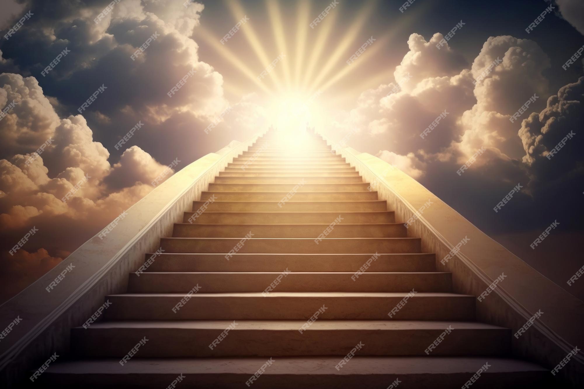 Heaven Background 4 PNG Memorial Background Stairs to Heaven