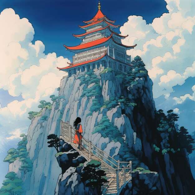 The Ascension of the Samurai A Majestic Journey through Anime Still Inspired by Studio Ghibli's 19