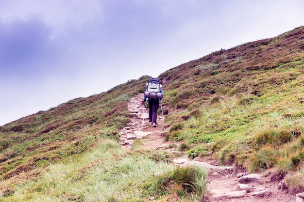 Ascent of a tourist