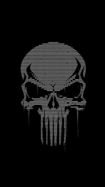 ASCII skull