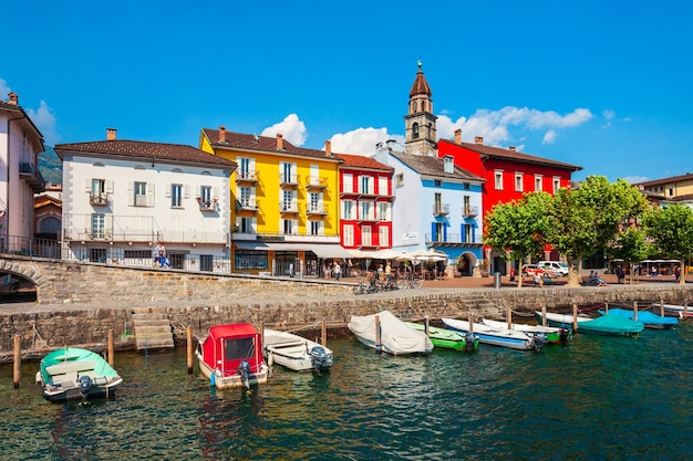 Città di ascona vicino a locarno svizzera