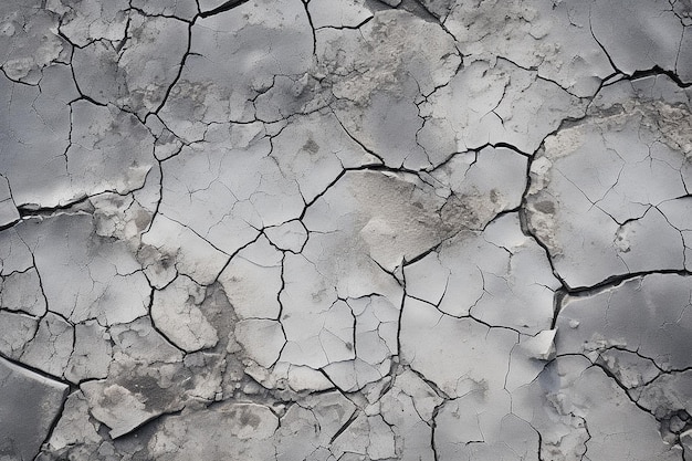 Ash residue on a pebbled concrete surface