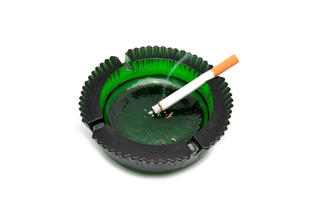 Ashtray and cigarette