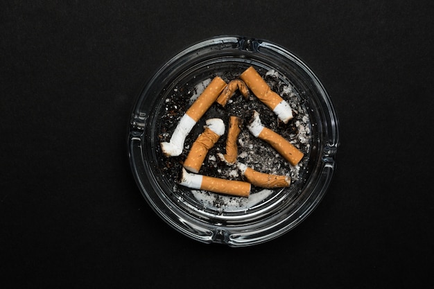 Ashtray full of butts