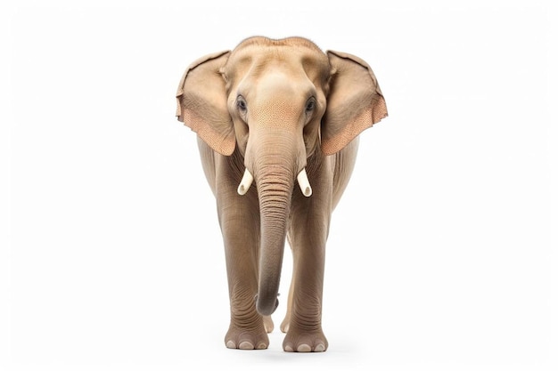 asia elephant on isolated white background