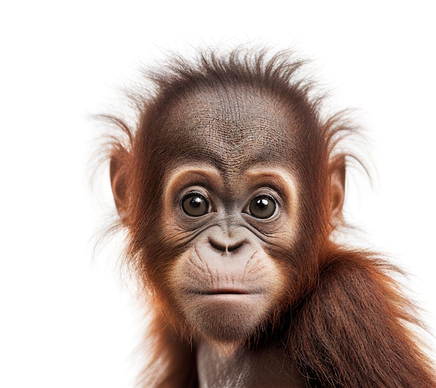 Asian animal baby portrait Generative AI illustration