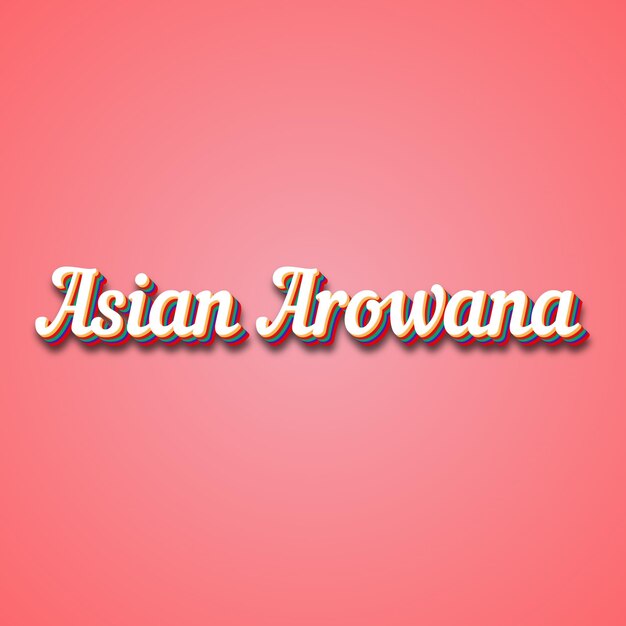 Photo asian arowana text effect photo image cool