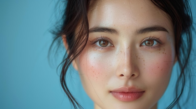 Photo asian beauty concept skin care