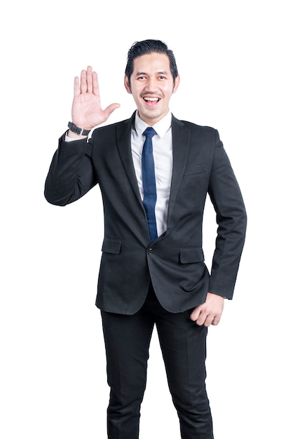 Asian businessman with hand gesture