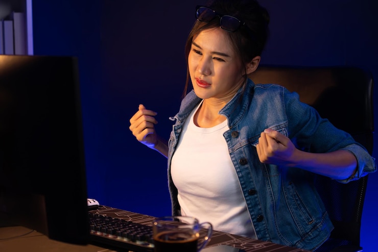 Asian businesswoman taking break with stretching body with ache Stratagem
