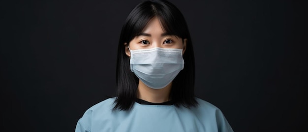 asian caucasian woman with flu corona virus covid coronavirus outbreak