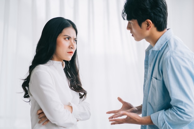 The Asian couple argued with each other leading to a breakup