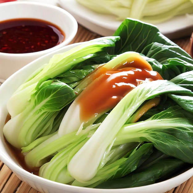 Asian cuisine Pack Choy salad