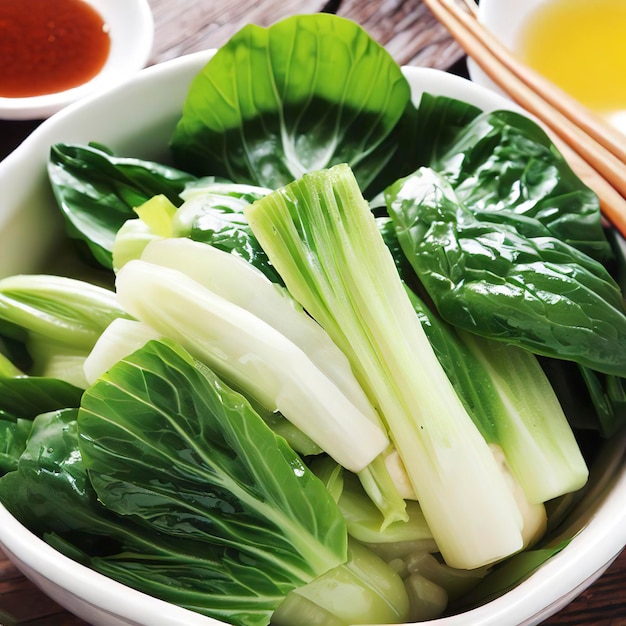 Asian cuisine Pack Choy salad