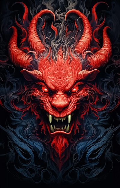 アジア の 悪魔 の 民俗 の 仮面