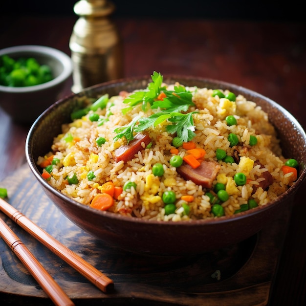 Asian Egg Fried Rice Vegetables