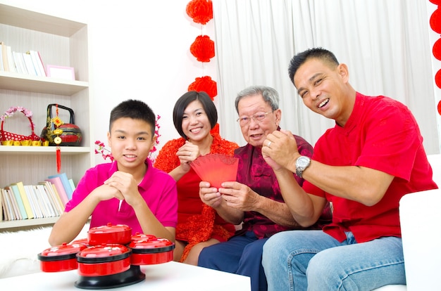 Asian family