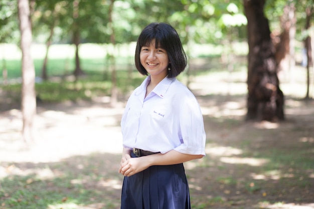 Asian female student