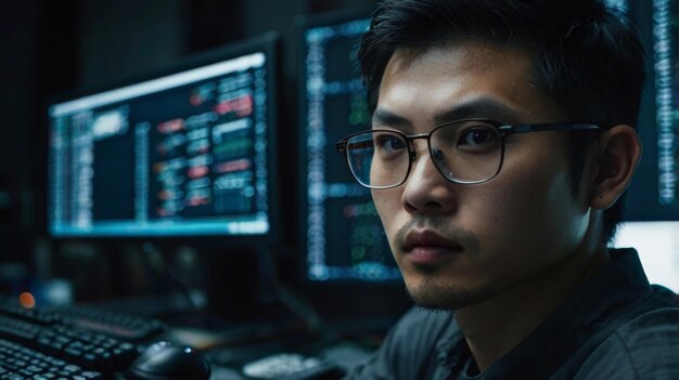 아시아 해커 보안 프로그래머 컴퓨터 네트워크 코딩 사이버 소프트웨어 디지털 사이버 범죄