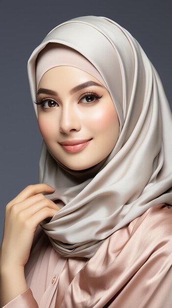 asian hijab model potrait photo