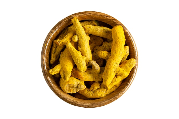 Asian Ingredients Tumeric rhizomes closeup