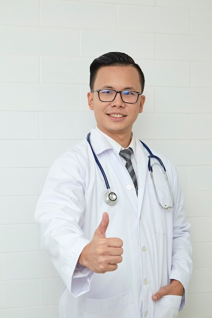 Asian male Doctor standing 