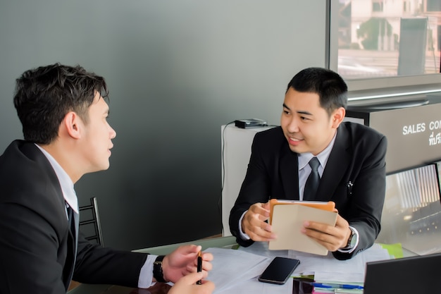 Asian man business consultation 