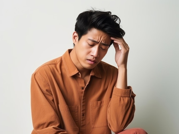 asian man emotional dynamic gestures