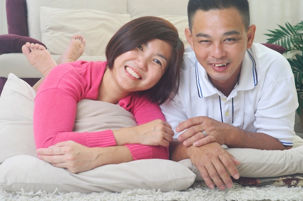 Asian Middle age couple 