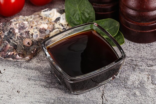 Asian natural Oyster sauce in the bowl