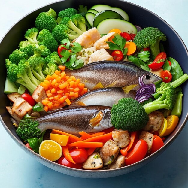 Asian noodle and vegetables